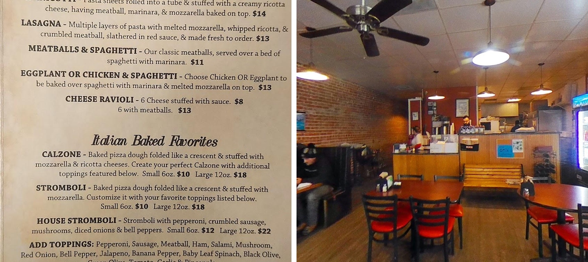 Angelo's Menu